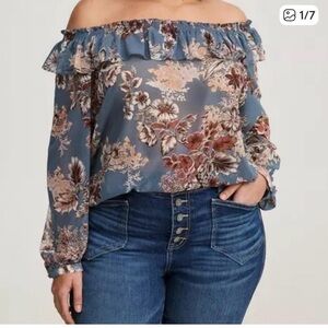 TORRID Floral blouse